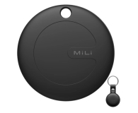 Lokalizator i komunikator MiLi MiTag czarny dla iPhone + czarne etui